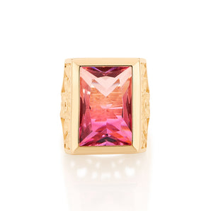 GOLD CELEBRATE PINK RING