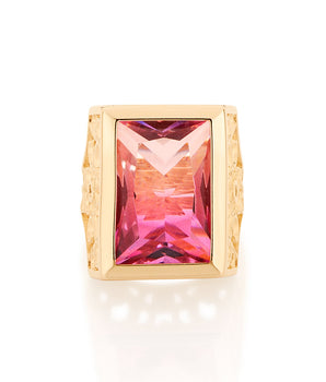 GOLD CELEBRATE PINK RING