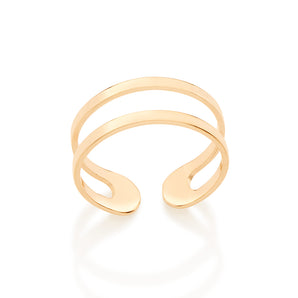 GOLD DOUBLE ADJUSTABLE RING