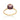 GOLD RING WITH CRYSTAL AND ZIRCONIA
