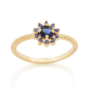 GOLD RING WITH ZIRCONIA