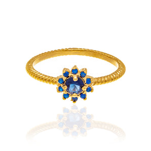 GOLD RING WITH ZIRCONIA
