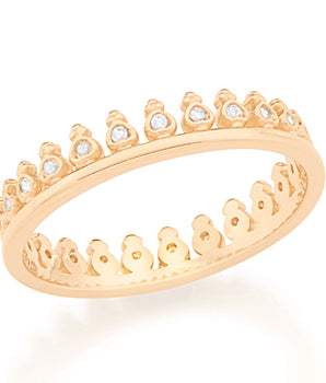 GOLD RING WITH ZIRCONIA