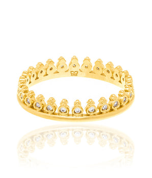 GOLD RING WITH ZIRCONIA