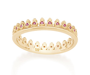 GOLD RING WITH ZIRCONIA