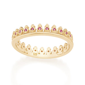 GOLD RING WITH ZIRCONIA