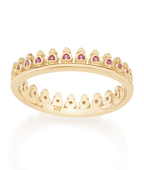 GOLD RING WITH ZIRCONIA