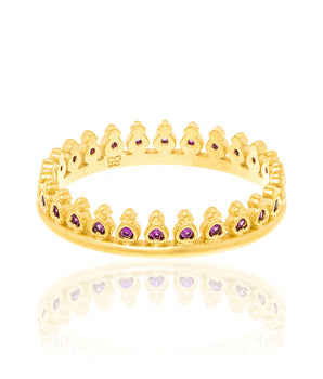 GOLD RING WITH ZIRCONIA