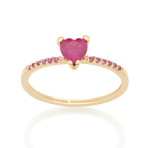 GOLD RING WITH ZIRCONIA