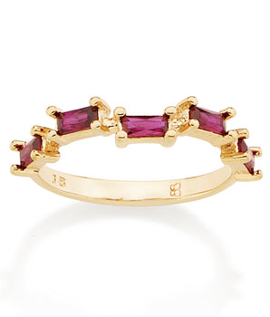 GOLD RING WITH ZIRCONIA