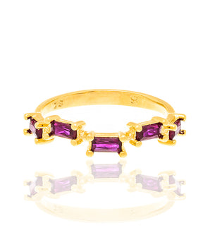 GOLD RING WITH ZIRCONIA