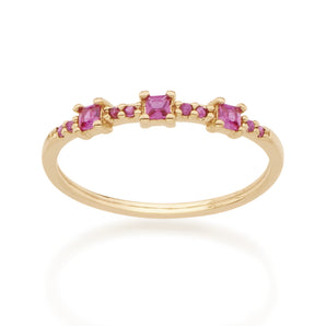 GOLD RING WITH ZIRCONIA