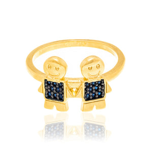 GOLD RING WITH ZIRCONIA