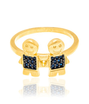 GOLD RING WITH ZIRCONIA