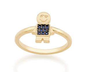 GOLD RING WITH ZIRCONIA