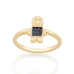 GOLD RING WITH ZIRCONIA