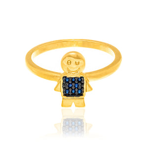 GOLD RING WITH ZIRCONIA