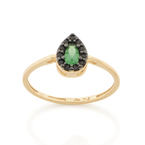 GOLD RING WITH ZIRCONIA