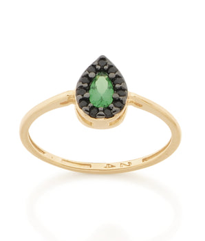 GOLD RING WITH ZIRCONIA