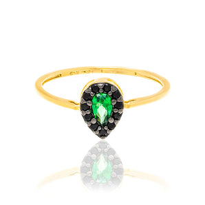 GOLD RING WITH ZIRCONIA