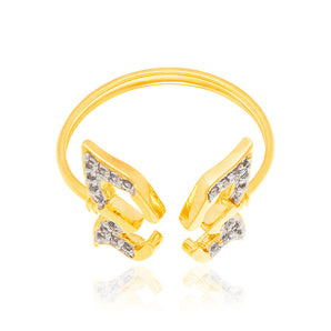 GOLD RING WITH ZIRCONIA