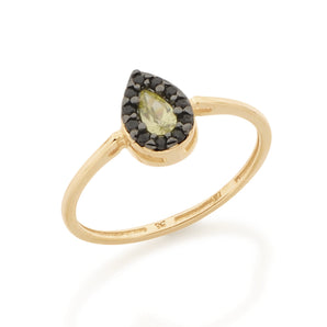 GOLD RING WITH ZIRCONIA