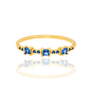 GOLD RING WITH ZIRCONIA