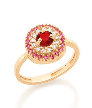GOLD FOREVER PINK RING