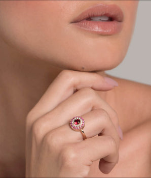 GOLD FOREVER PINK RING