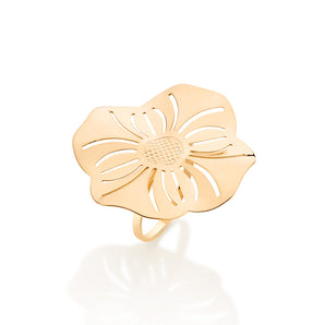GOLD CURAÇAO FLOWER RING