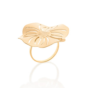 GOLD CURAÇAO FLOWER RING
