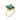 GOLD GREEN GEM RING