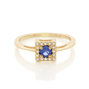 GOLD LUCID DREAMS RING IN BLUE