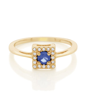 GOLD LUCID DREAMS RING IN BLUE