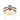 GOLD NIGHT RING IN GREEN