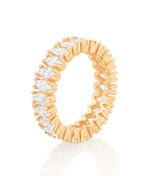 GOLD RING WITH ZIRCONIA
