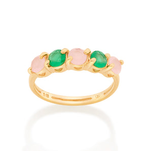 GOLD RING WITH CRYSTAL