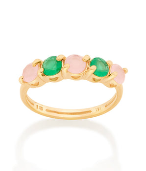 GOLD RING WITH CRYSTAL