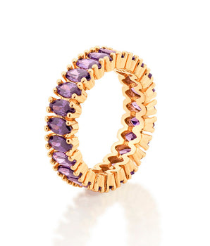 GOLD RING WITH ZIRCONIA