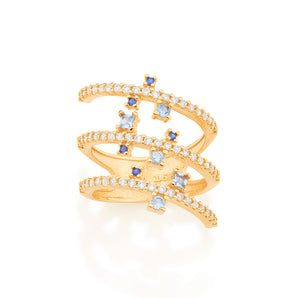 GOLD RING WITH ZIRCONIA