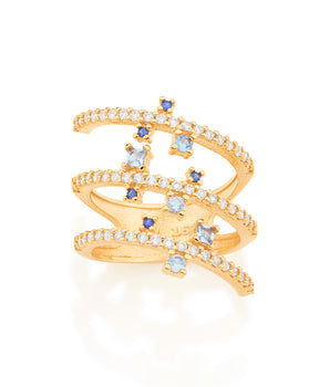GOLD RING WITH ZIRCONIA
