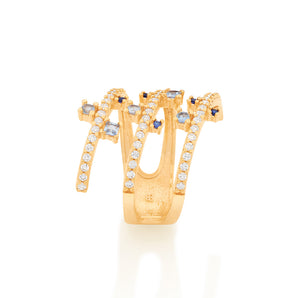 GOLD RING WITH ZIRCONIA