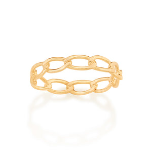 GOLD CHAIN RING