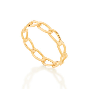 GOLD CHAIN RING