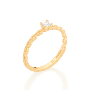 GOLD CHAIN RING