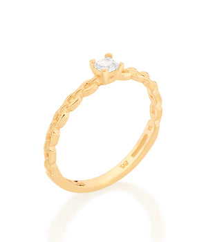 GOLD CHAIN RING