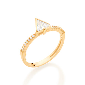 GOLD TRIANGLE RING