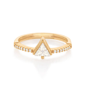 GOLD TRIANGLE RING