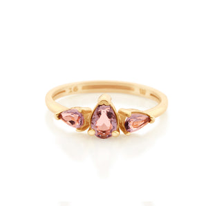 GOLD LIGHT RING IN PURPLE