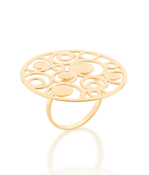 GOLD SUN MAXI RING